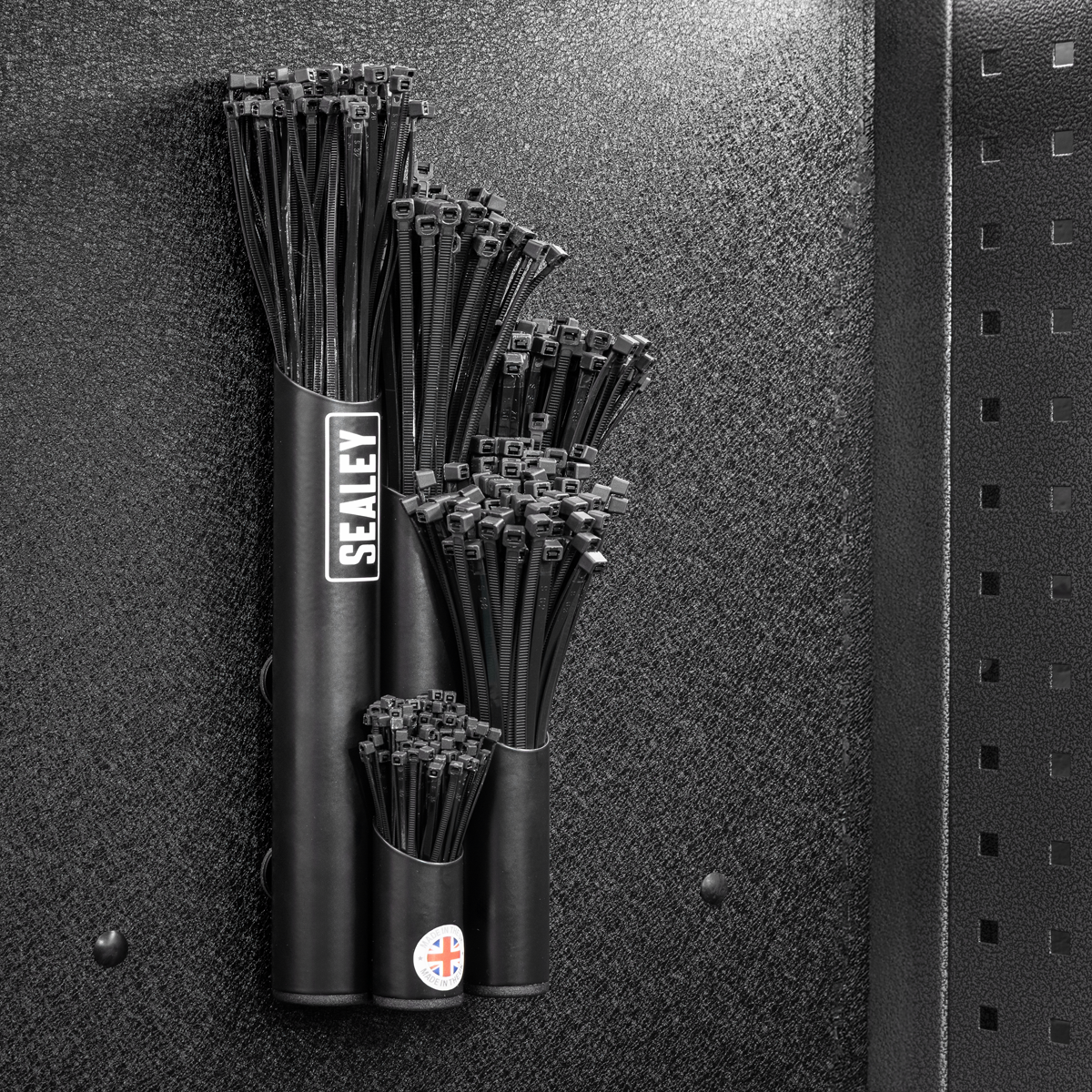Large Magnetic Cable Tie Holder - Black APCTHBXL