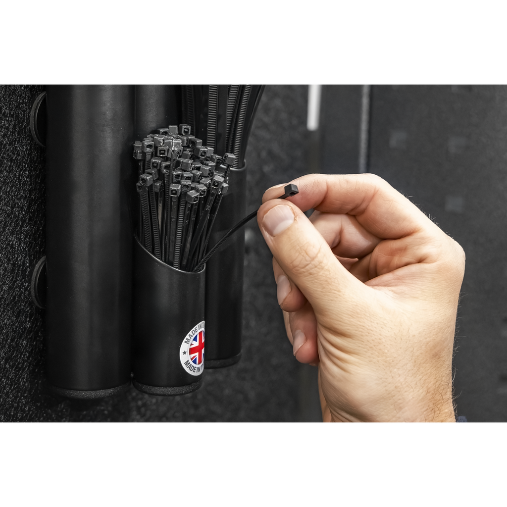 Large Magnetic Cable Tie Holder - Black APCTHBXL