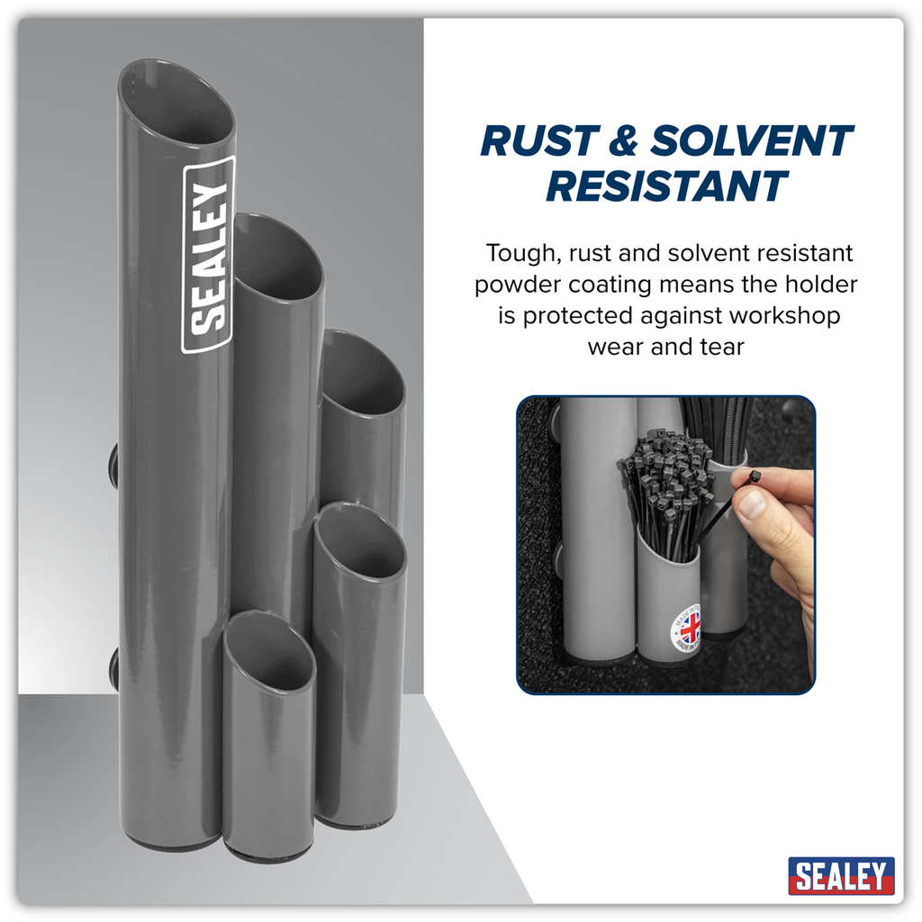 Large Magnetic Cable Tie Holder - Grey APCTHGXL