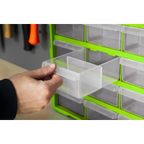 Cabinet Box 18 Drawer - Green/Black APDC18HV