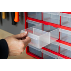 Cabinet Box 18 Drawer - Red/Black APDC18R