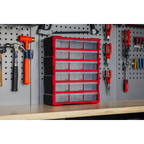 Cabinet Box 18 Drawer - Red/Black APDC18R