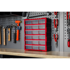 Cabinet Box 18 Drawer - Red/Black APDC18R