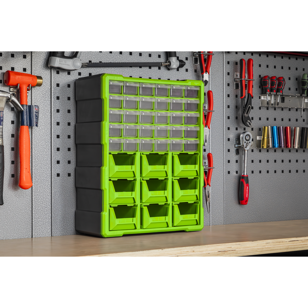 Cabinet Box 39 Drawer - Green/Black APDC39HV