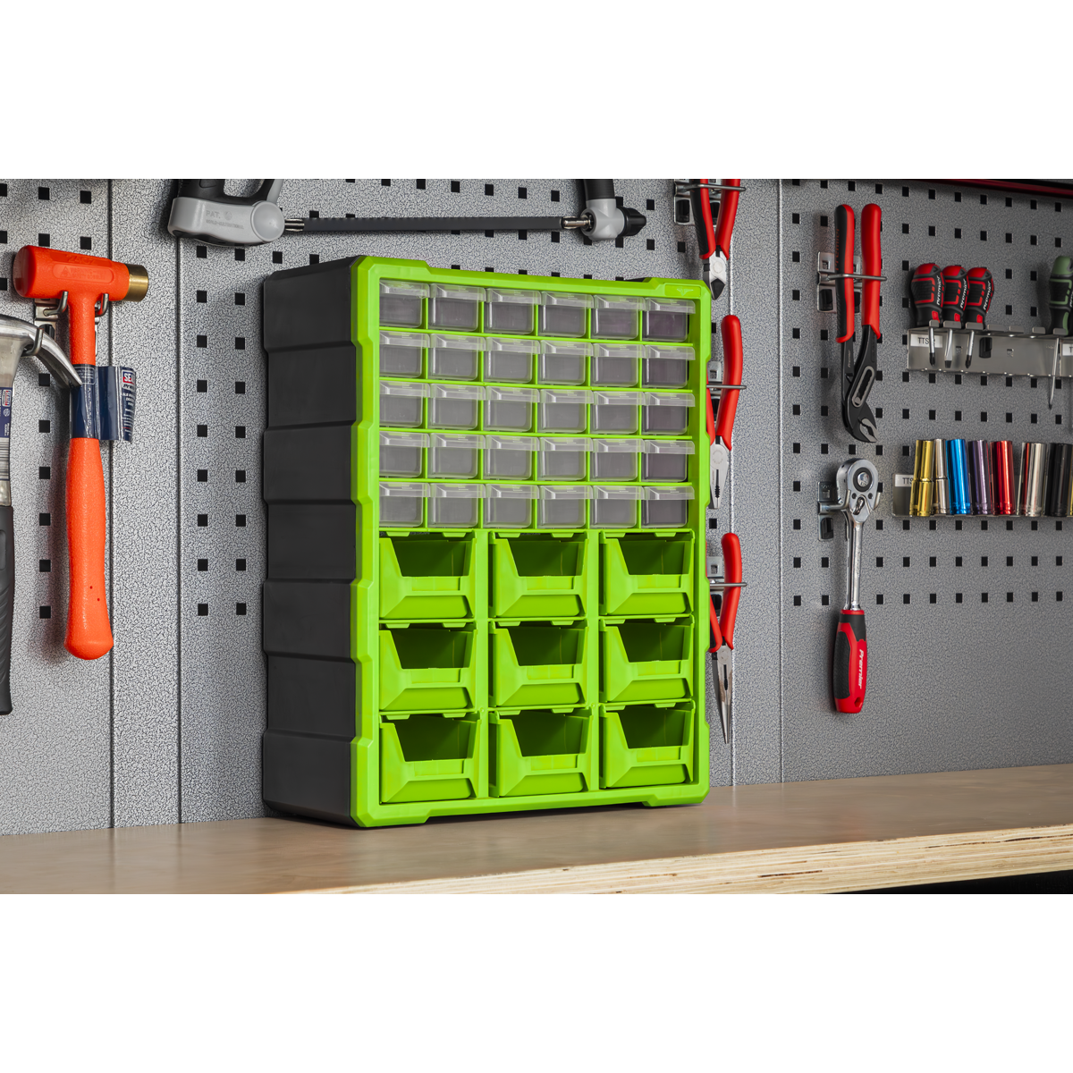 Cabinet Box 39 Drawer - Green/Black APDC39HV