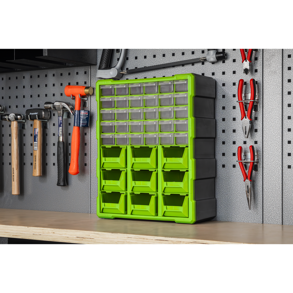 Cabinet Box 39 Drawer - Green/Black APDC39HV