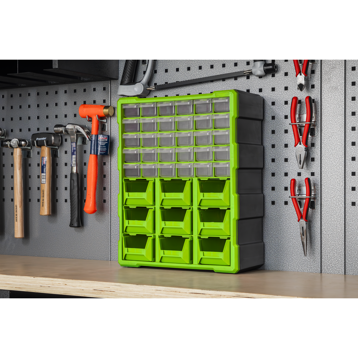 Cabinet Box 39 Drawer - Green/Black APDC39HV