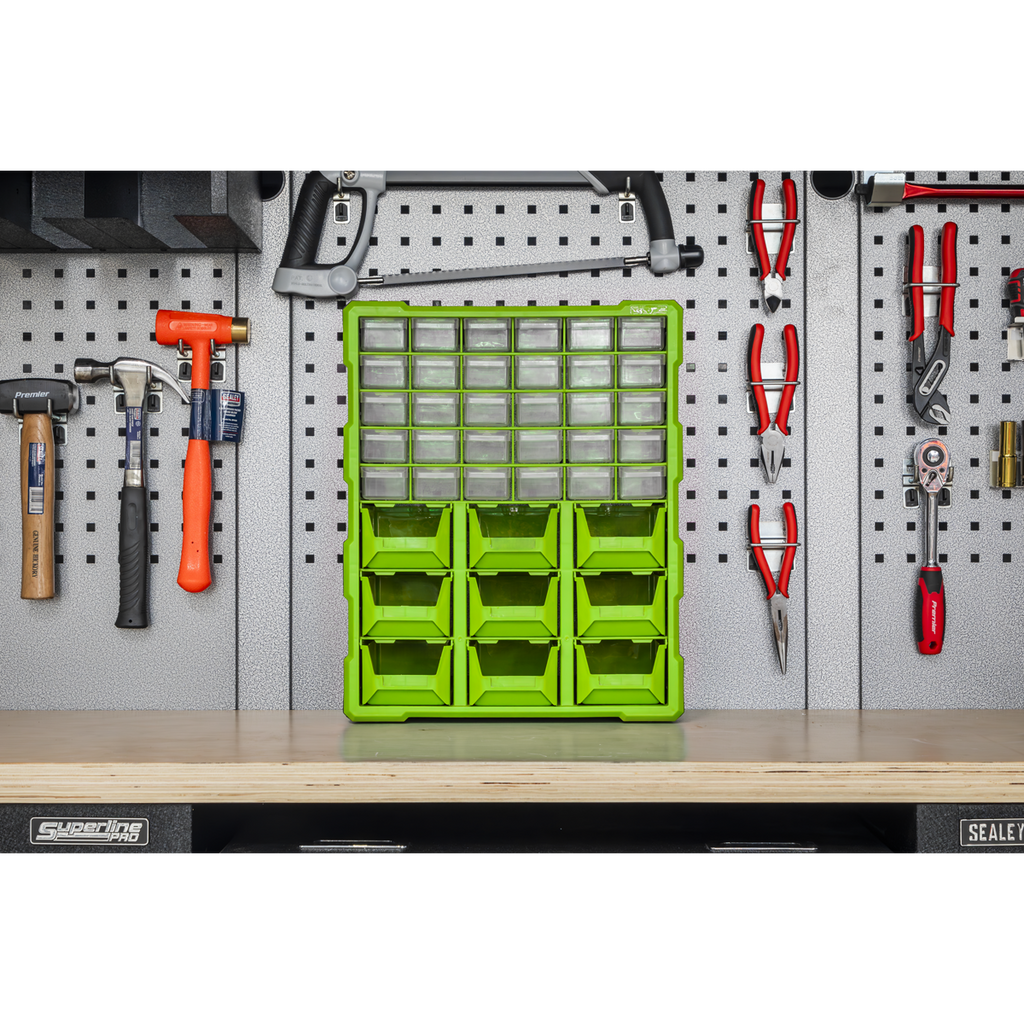 Cabinet Box 39 Drawer - Green/Black APDC39HV