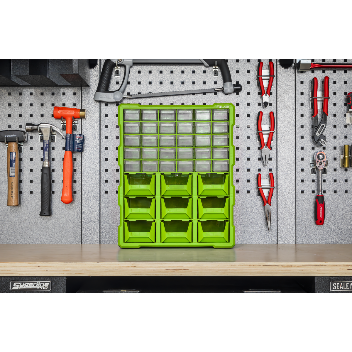 Cabinet Box 39 Drawer - Green/Black APDC39HV