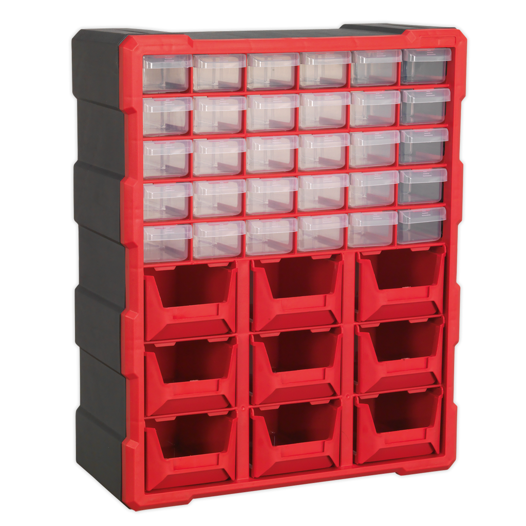 Cabinet Box 39 Drawer - Red/Black APDC39R