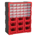 Cabinet Box 39 Drawer - Red/Black APDC39R