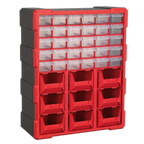 Cabinet Box 39 Drawer - Red/Black APDC39R