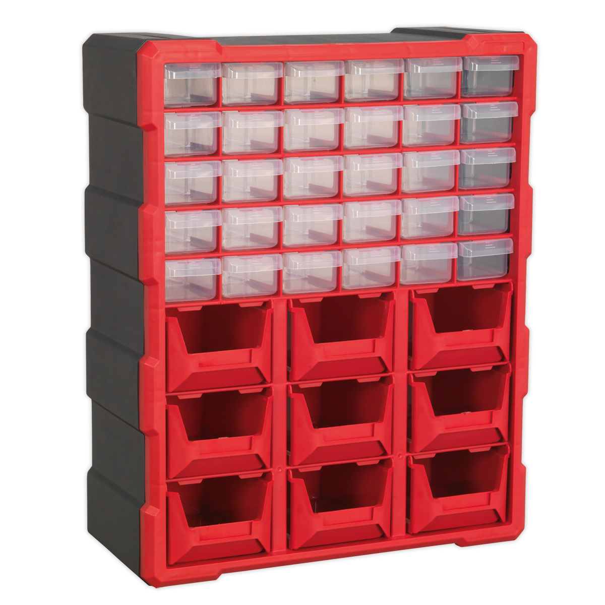 Cabinet Box 39 Drawer - Red/Black APDC39R