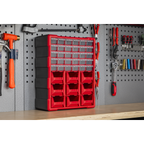 Cabinet Box 39 Drawer - Red/Black APDC39R