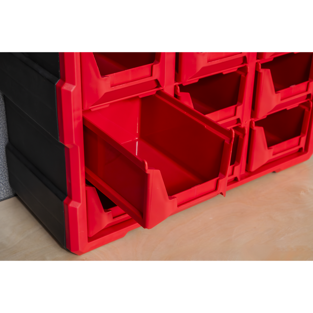 Cabinet Box 39 Drawer - Red/Black APDC39R