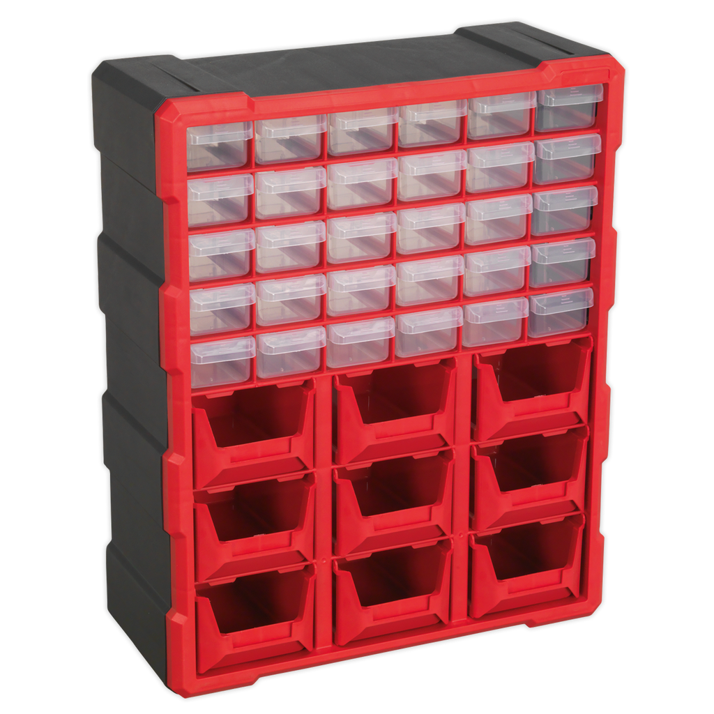 Cabinet Box 39 Drawer - Red/Black APDC39R