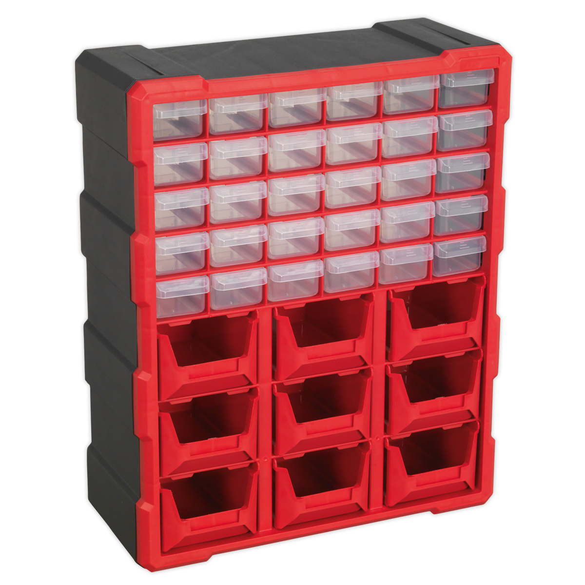 Cabinet Box 39 Drawer - Red/Black APDC39R