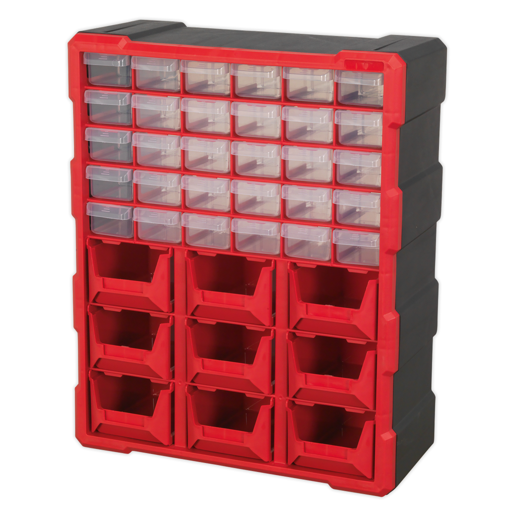 Cabinet Box 39 Drawer - Red/Black APDC39R