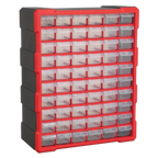 Cabinet Box 60 Drawer - Red/Black APDC60R