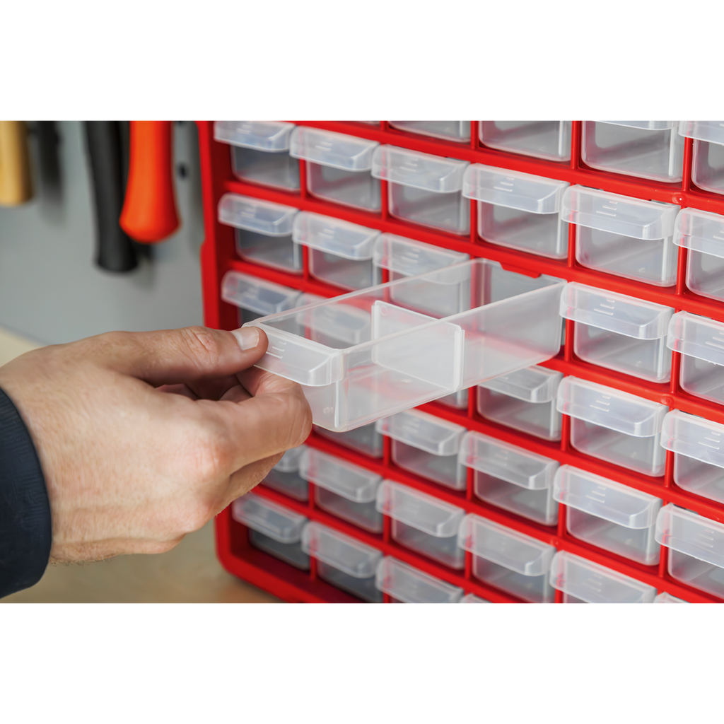 Cabinet Box 60 Drawer - Red/Black APDC60R