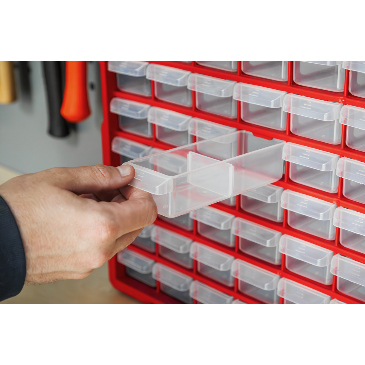 Cabinet Box 60 Drawer - Red/Black APDC60R