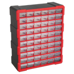 Cabinet Box 60 Drawer - Red/Black APDC60R