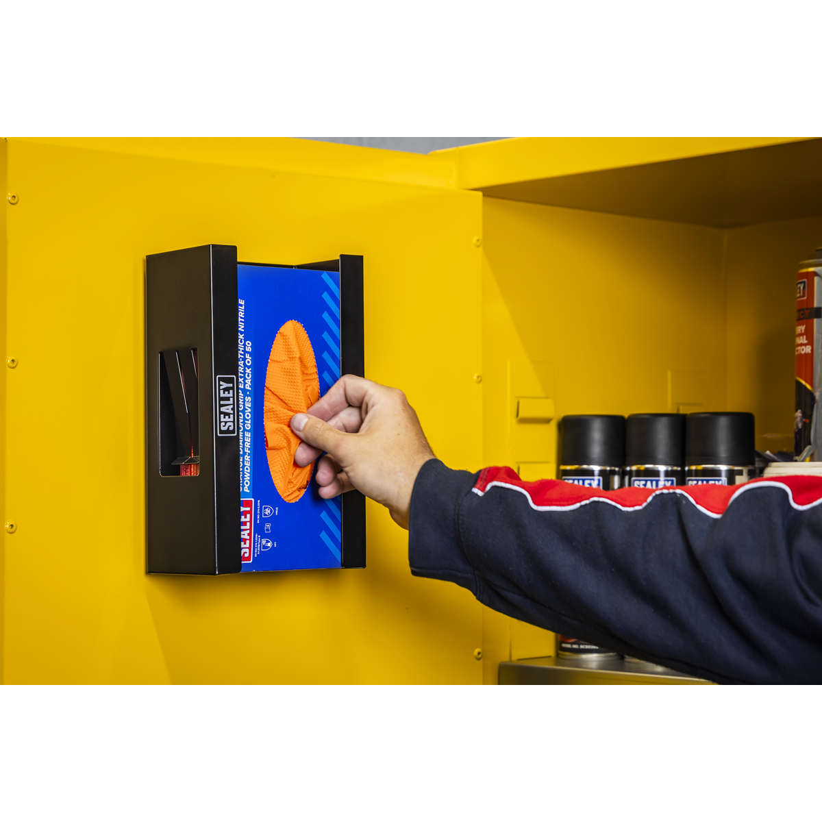 Magnetic Glove Dispenser - Black APGDB