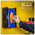Magnetic Glove Dispenser - Black APGDB