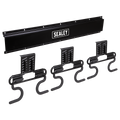 Wall Mounting Storage Rail with 6 Hooks APHKIT4