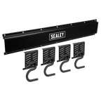 Wall Mounting Storage Rail with 4 Hooks APHKIT5