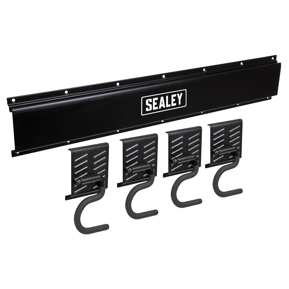 Wall Mounting Storage Rail with 4 Hooks APHKIT5