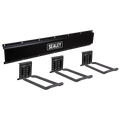 Wall Mounting Storage Rail with 3 Closed End Hooks APHKIT7