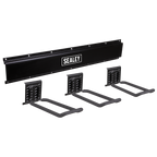 Wall Mounting Storage Rail with 3 Closed End Hooks APHKIT7