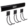 Wall Mounting Storage Rail with 3 Large Hooks APHKIT8