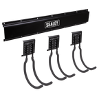Wall Mounting Storage Rail with 3 Large Hooks APHKIT8