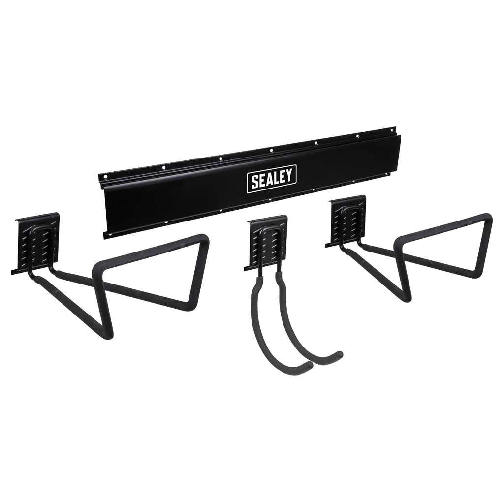 Wall Mounting Storage Rail with 3 Large Hooks APHKIT9