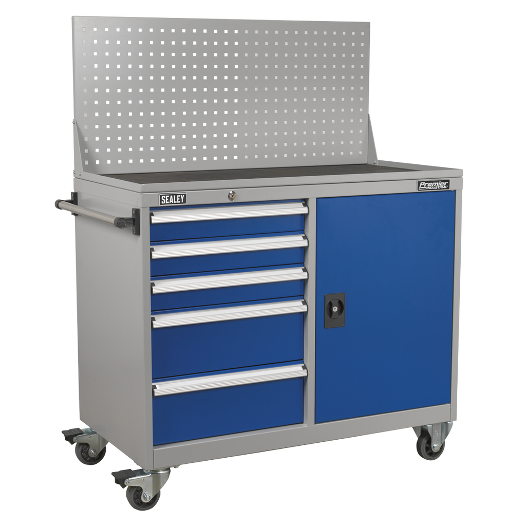 Industrial Mobile Workstation with 5 Drawers & 1 Shelf API1103A