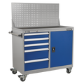 Industrial Mobile Workstation with 5 Drawers & 1 Shelf API1103A