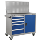 Industrial Mobile Workstation with 5 Drawers & 1 Shelf API1103A