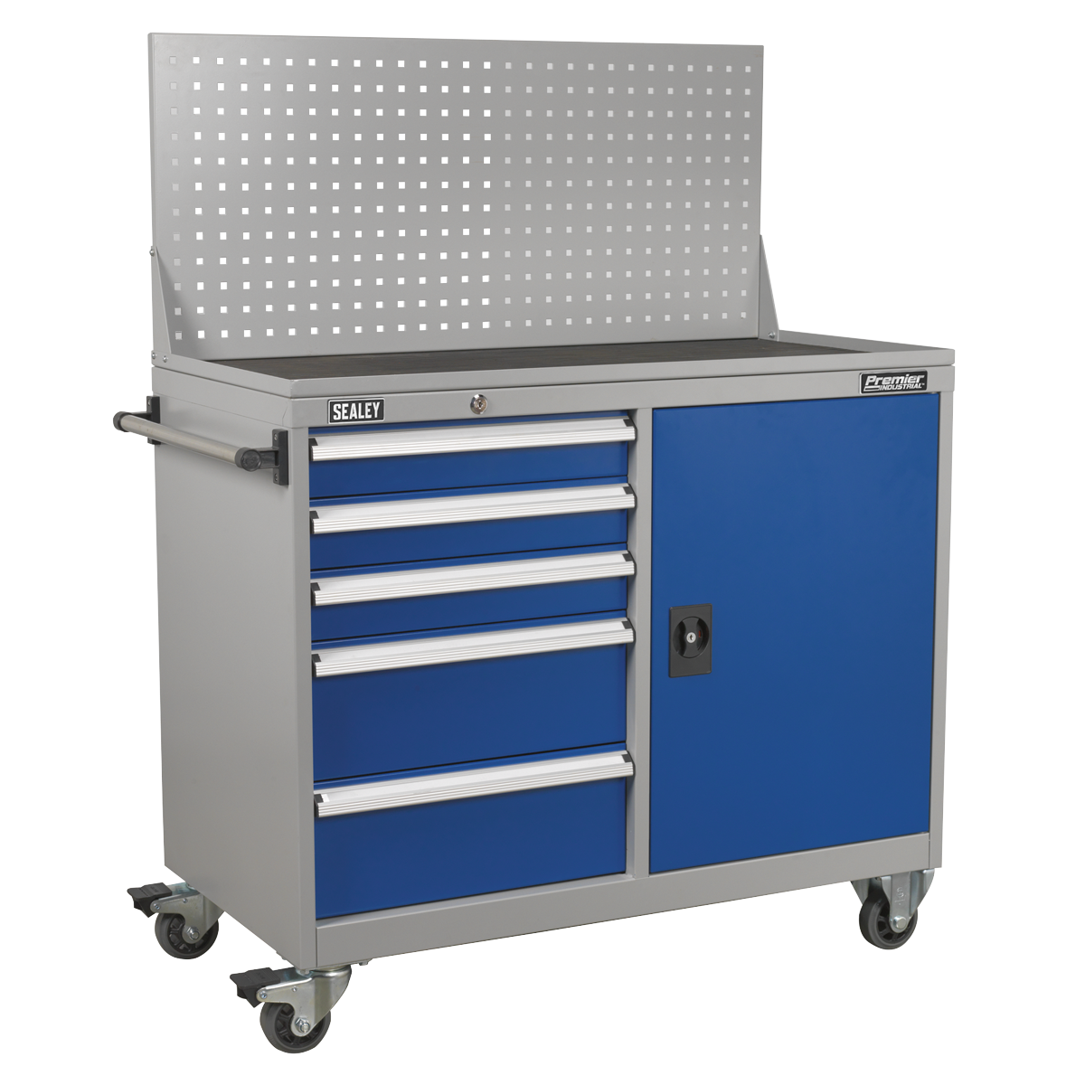 Industrial Mobile Workstation with 5 Drawers & 1 Shelf API1103A