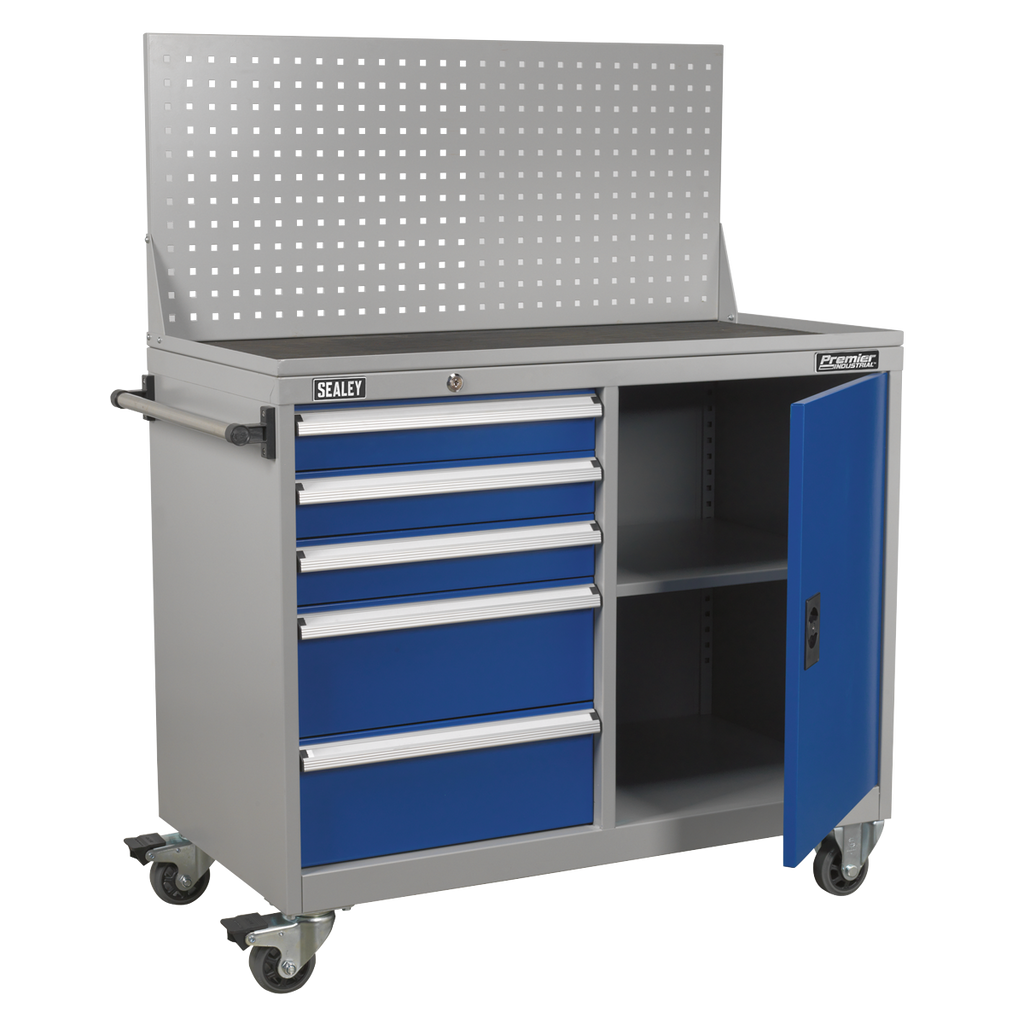 Industrial Mobile Workstation with 5 Drawers & 1 Shelf API1103A