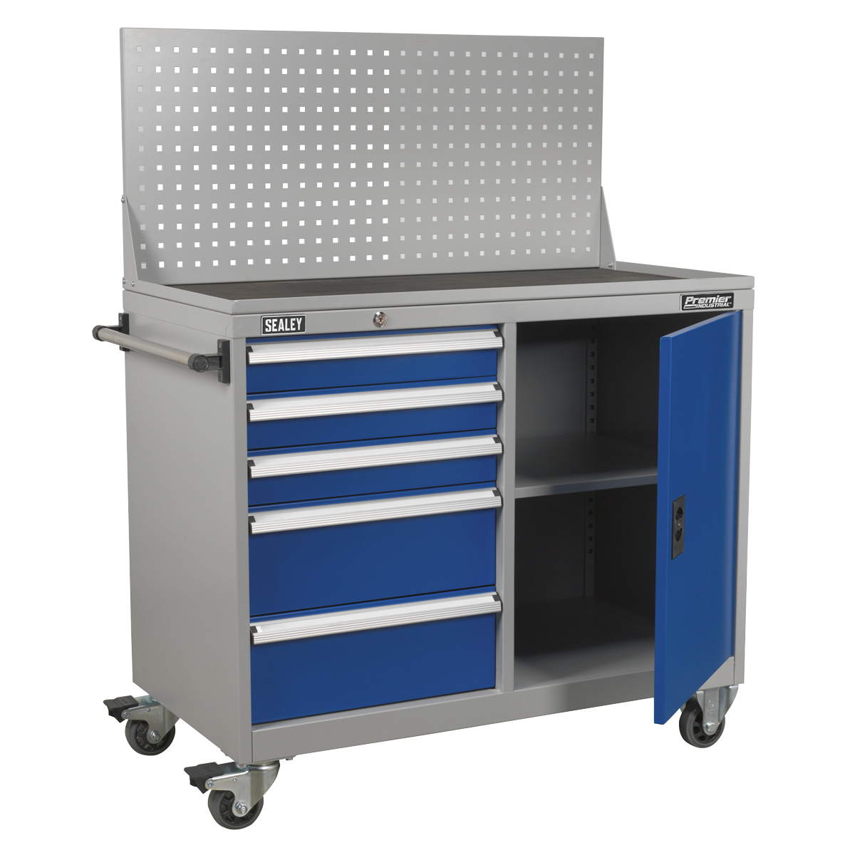 Industrial Mobile Workstation with 5 Drawers & 1 Shelf API1103A
