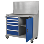 Industrial Mobile Workstation with 5 Drawers & 1 Shelf API1103A