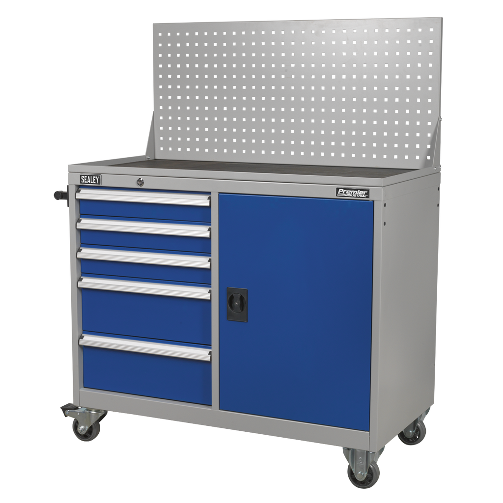 Industrial Mobile Workstation with 5 Drawers & 1 Shelf API1103A