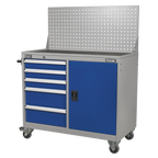 Industrial Mobile Workstation with 5 Drawers & 1 Shelf API1103A