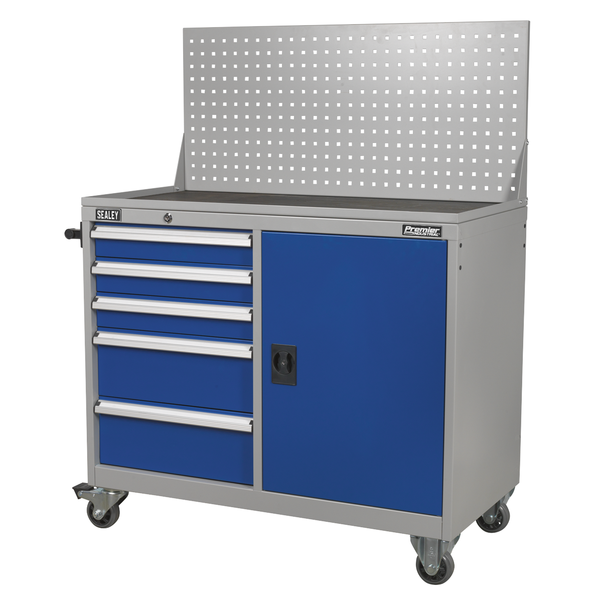 Industrial Mobile Workstation with 5 Drawers & 1 Shelf API1103A