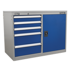 Industrial Cabinet/Workstation with 5 Drawers & 1 Shelf API1103B