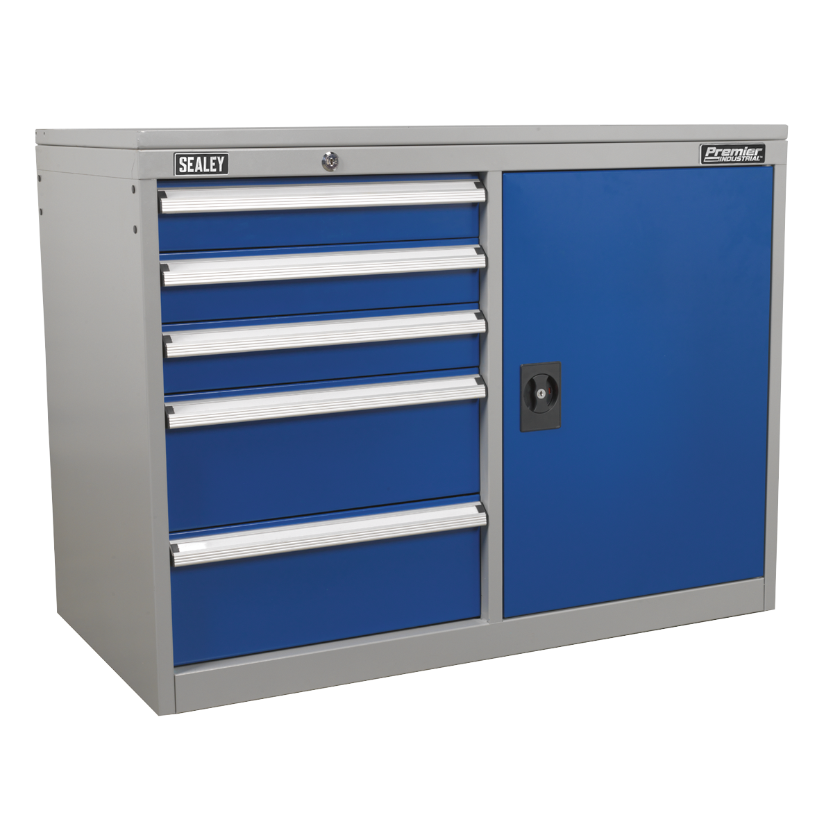 Industrial Cabinet/Workstation with 5 Drawers & 1 Shelf API1103B
