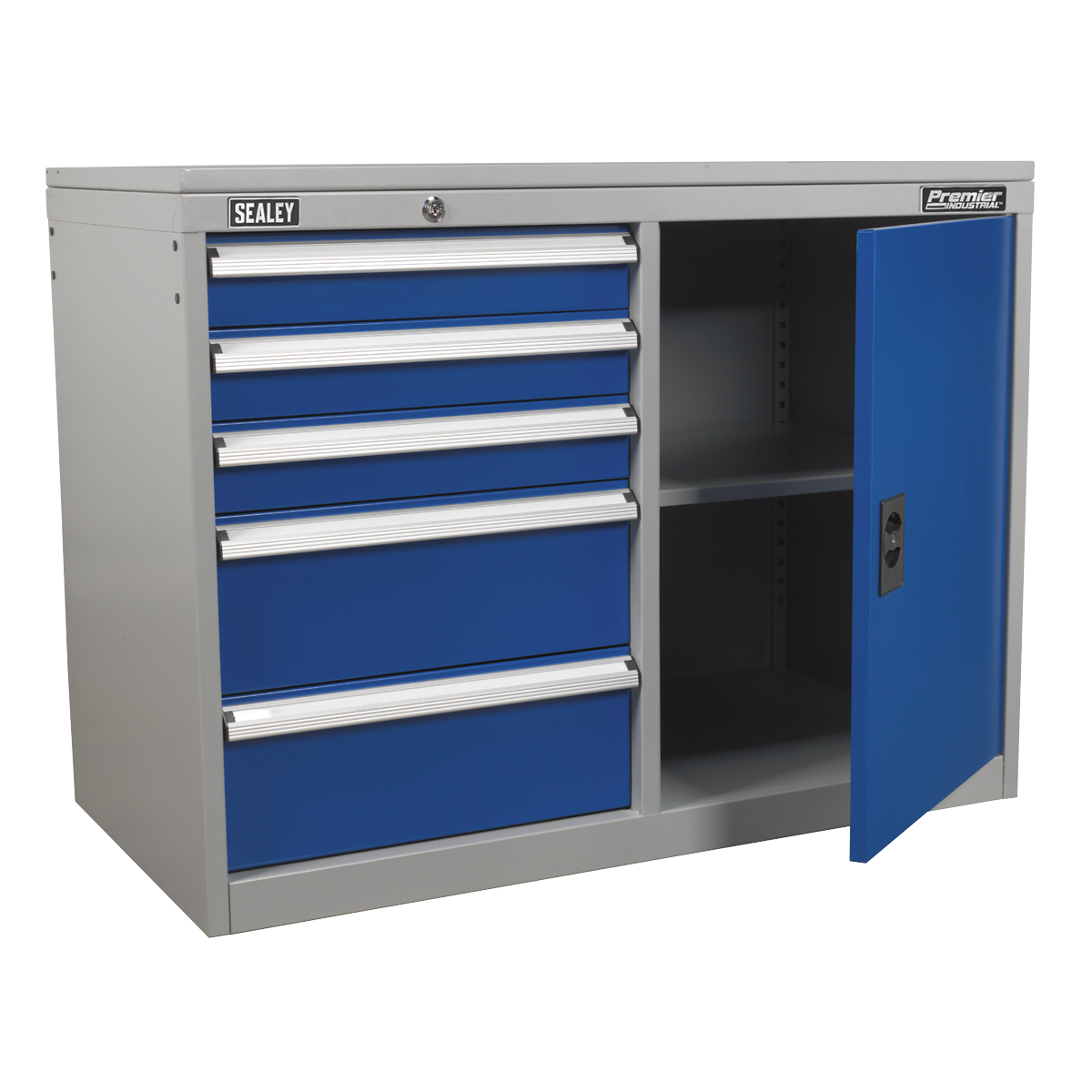Industrial Cabinet/Workstation with 5 Drawers & 1 Shelf API1103B