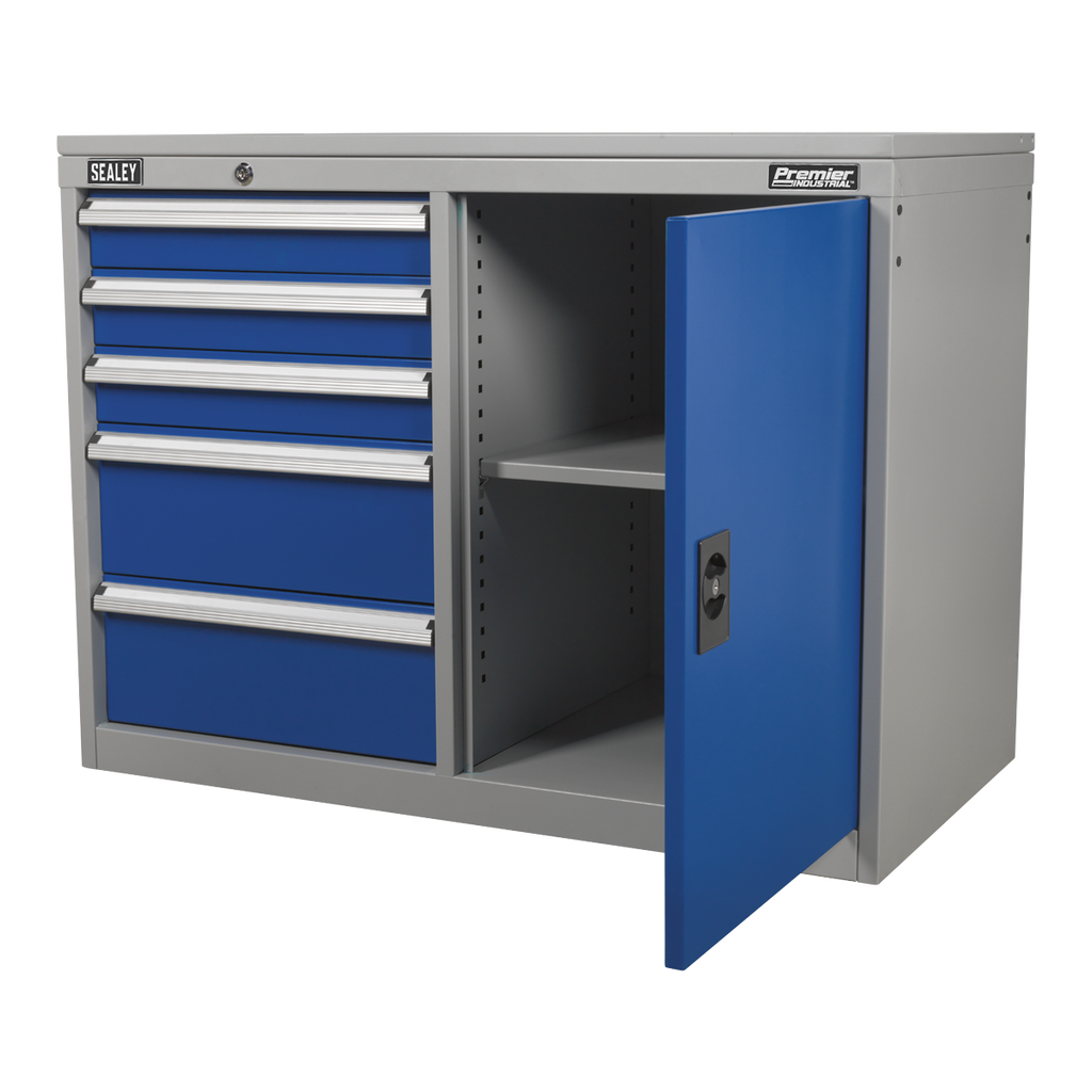Industrial Cabinet/Workstation with 5 Drawers & 1 Shelf API1103B